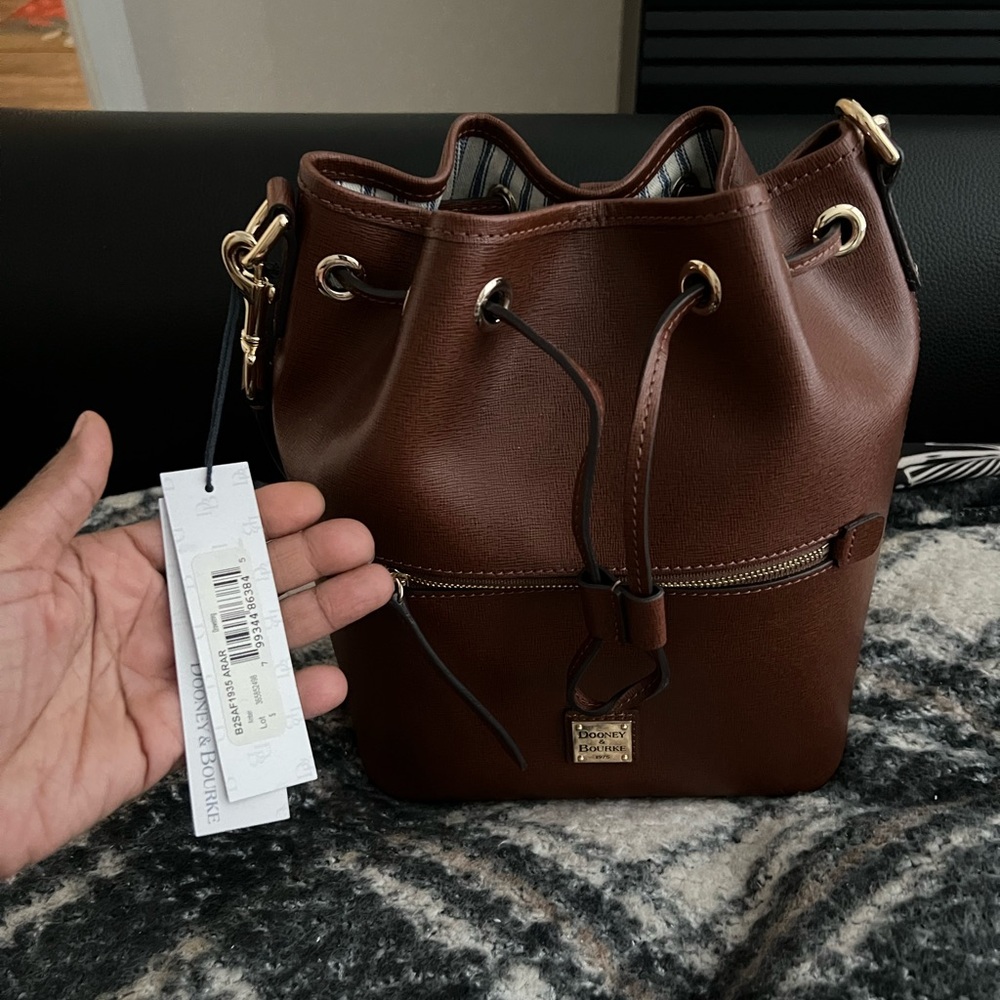 Dooney and Bourke Saffiano Drawstring